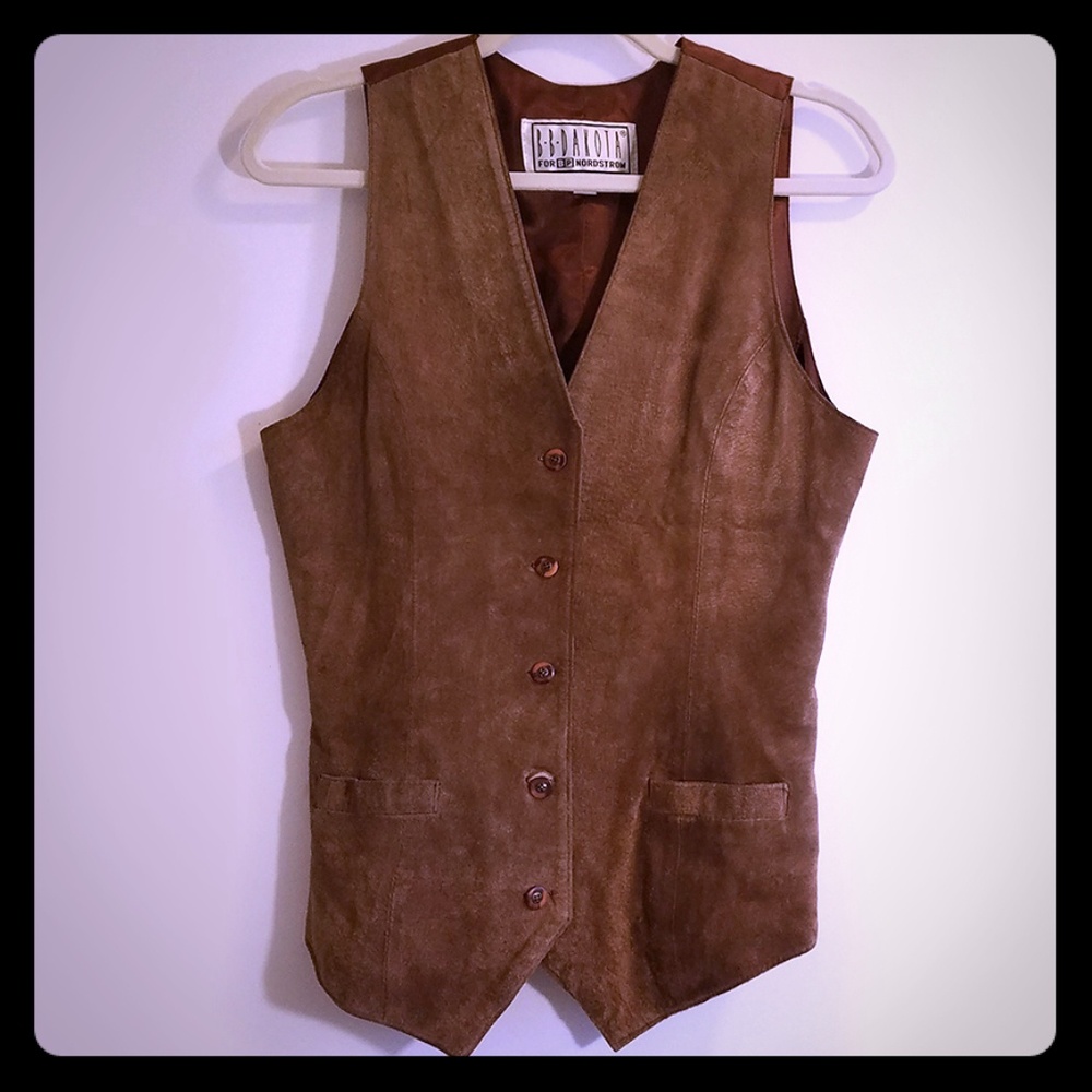 Brown Suede Vest